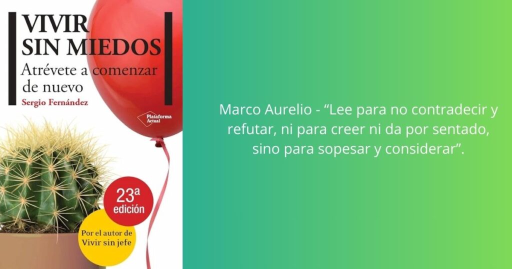 Portada del libro: Vivir sin miedos.