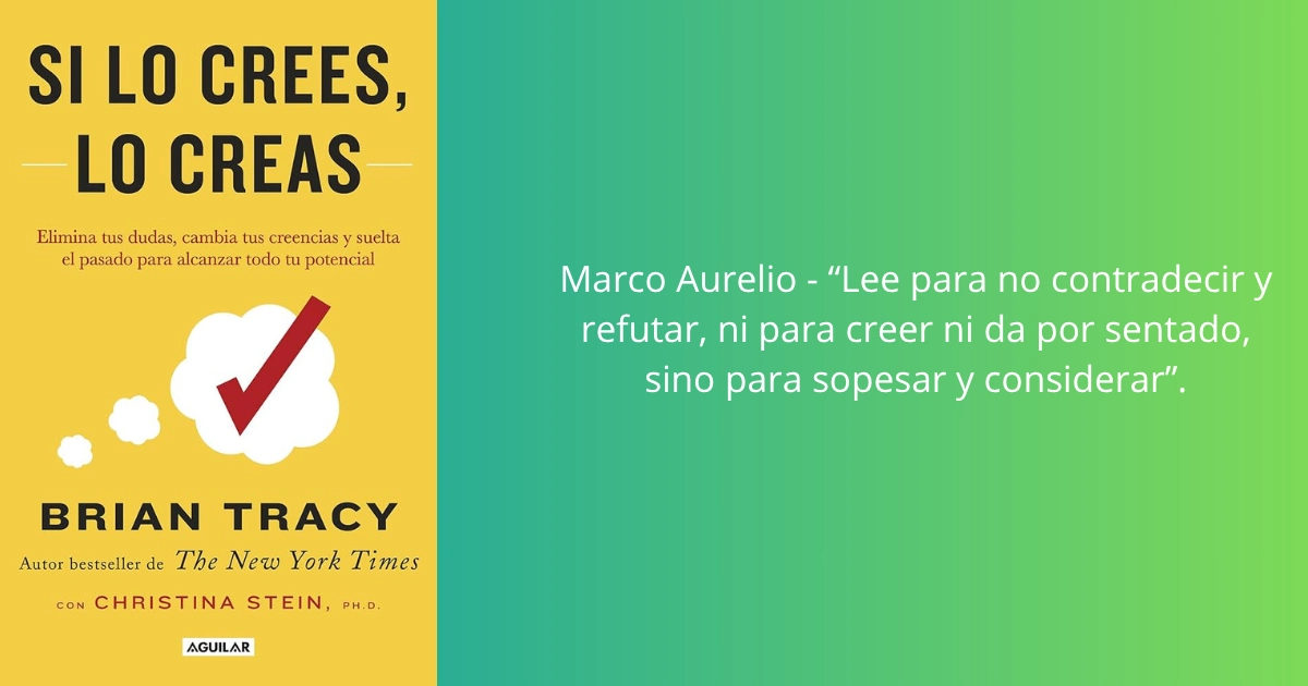 Si lo crees, lo creas